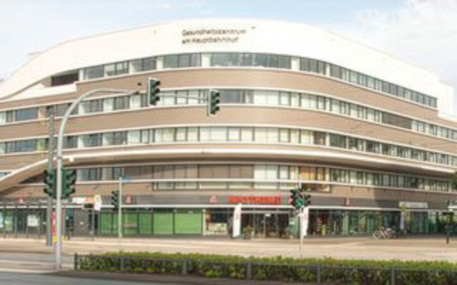 Apotheke im Gesundheitszentrum von draußen